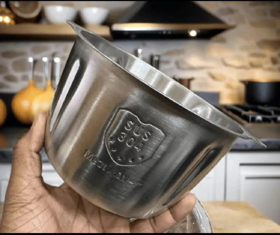 2.0 Litre Manual Meat & Veg Push Chopper with Stainless Steel Bowl