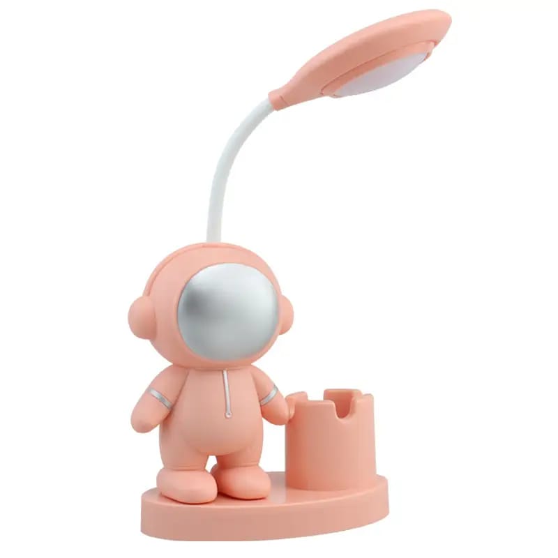 Rechargeable Astronaut LED Desk Lamp with Pen Holder | Cute Study Table Lamp for Students & Kids