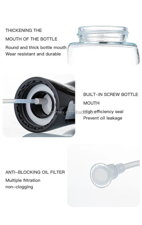 Oil Sprayer bottle for Cooking (200ml) Olive Oil Spray Bottle Continuous Spray with Portion Control, Suitable for Multiple Scenarios. Highly Trusted by Chefs